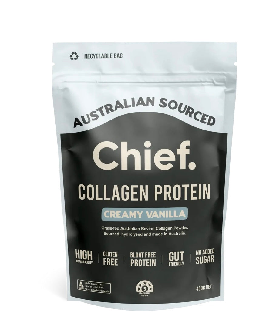 Chief - Grass-fed Collagen Protein Powder - Creamy Vanilla