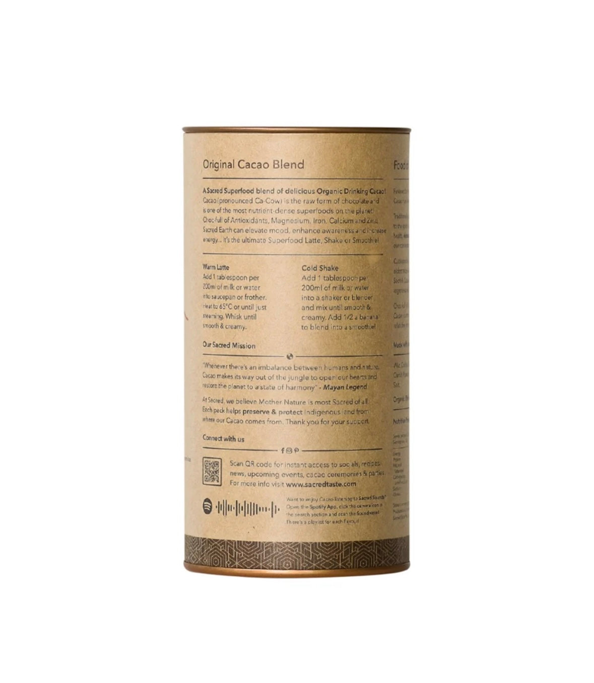 Sacred Taste - Earth (Original Cacao)