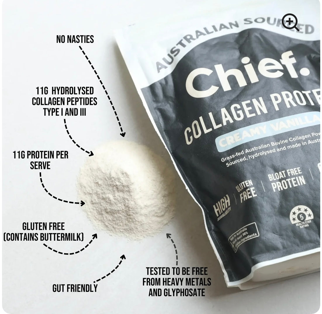 Chief - Grass-fed Collagen Protein Powder - Creamy Vanilla