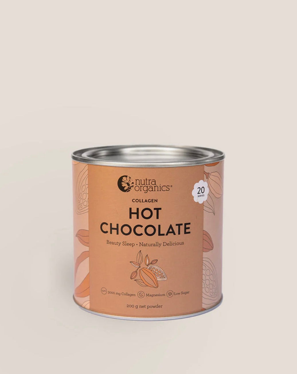 Nutra Organics Collagen Hot Chocolate 200g