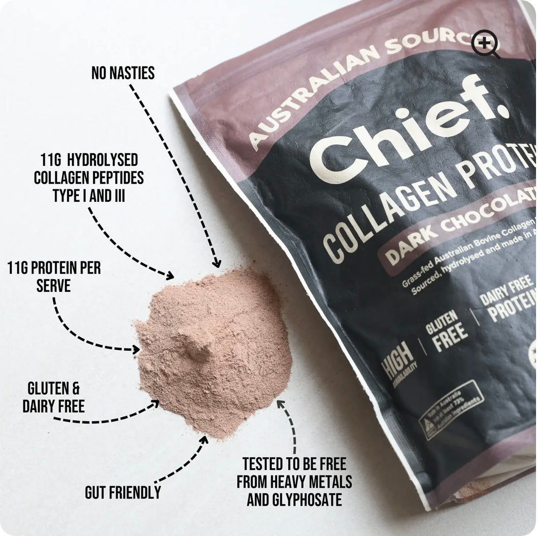 Chief - Grass- fed Collagen Protein Dark Chocolate