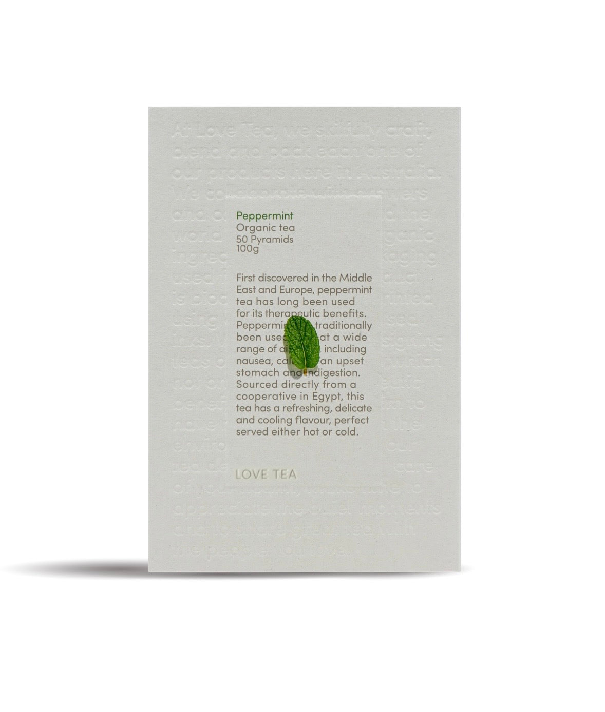 Love Tea - Peppermint Pyramid Tea Bags