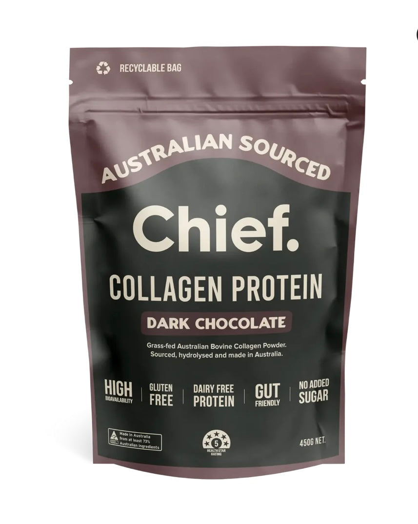 Chief - Grass- fed Collagen Protein Dark Chocolate