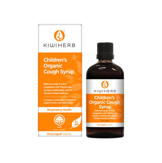 Kiwiherb Children's Organic Throat Syrup 100ml